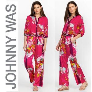 Johnny Was Golden Bouquet Divine Wide Leg Pants